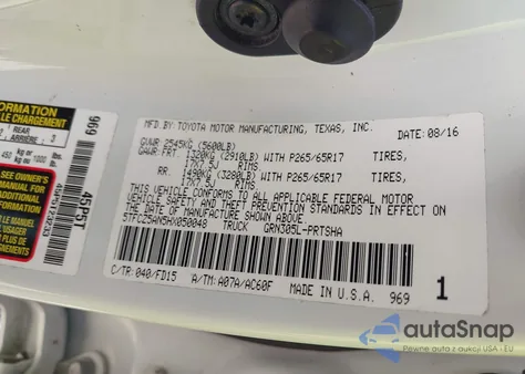 2017 Toyota Tacoma Trd Sport from USA, damaged, VIN 5TFCZ5AN5HX050048